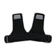 thumbnail image 5 of Pequeño de muñeca con almohadillas envolturas de muñeca muñequera de microfibra Guardias de palma de palma para el ejercicio de gimnasia Powerlifting Negro, 5 of 5