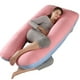 thumbnail image 1 of Almohada para embarazadas, almohada en forma de U desmontable y lavable, cojín grande, almohada de cintura, 1 of 5