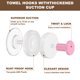 thumbnail image 5 of Uxcell 2Pack Gancho de Ventosa de Acero Inoxidable para Ducha, Ganchos para Toallas sin Taladro, Gancho para Batas de Baño para Ropa Baño Cocina Puerta de Vidrio Espejo, 5 of 7
