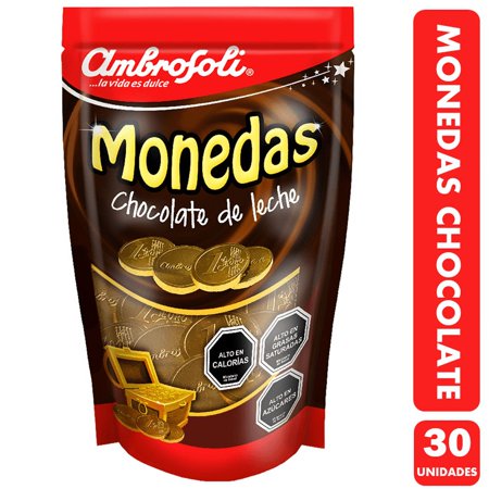Monedas De Chocolate Ambrosoli (Bolsa Con 30 Unidades)