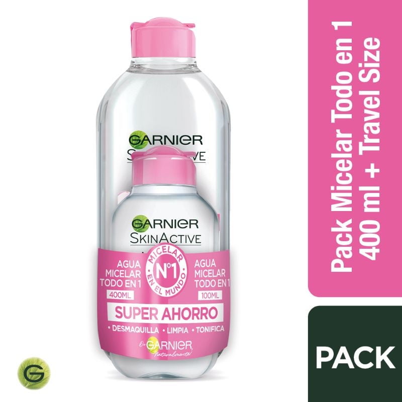 Pack Agua Micelar Todo En 1 1 un Garnier Skin Active