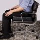thumbnail image 4 of Cojín de asiento DMI 41 x 41 x 10 cm con soporte de espuma negro, 4 of 9