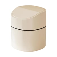 Bothyi - Escritorio Mini Basurero Bote De Basura Pequeña Carro De Basura Al Aire Libre Con Tapa Canasta De Residuos Caseros Tapa De 13X16 Cm