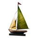 thumbnail image 3 of Figura De Velero, Modelo De Barco, Estante De Apoyo, Gabinete De Regalo, Oficina, Estatua De Barco De Hierro Verde, 3 of 5