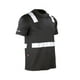 thumbnail image 3 of Polera Hibrida Cinta Reflectiva Manga Corta Negro Talla L, 3 of 4