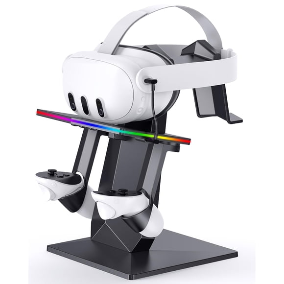 Base De Carga Para Meta Quest Con Rgb Y Puerto Type c