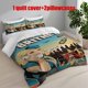 thumbnail image 1 of 3pcs Vintage Comic Britney Spears Themed Printed Bedding Set Duvet Cover and Pillowcases, 1 of 5