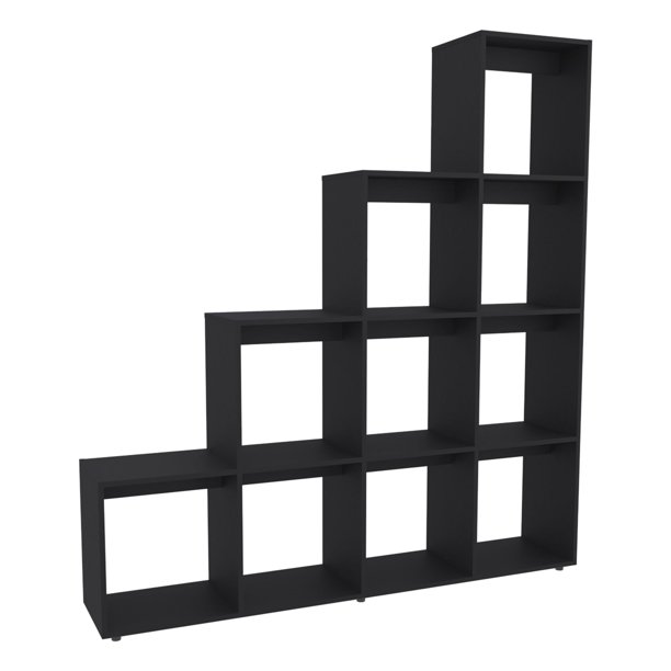 Biblioteca Forma Escalera Fm-002n - Negro