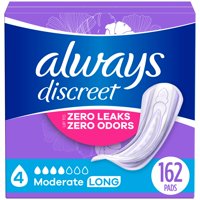 Always Discreet - Almohadillas Para Incontinencia: Siempre Discretas, Absorbencia Moderada X162
