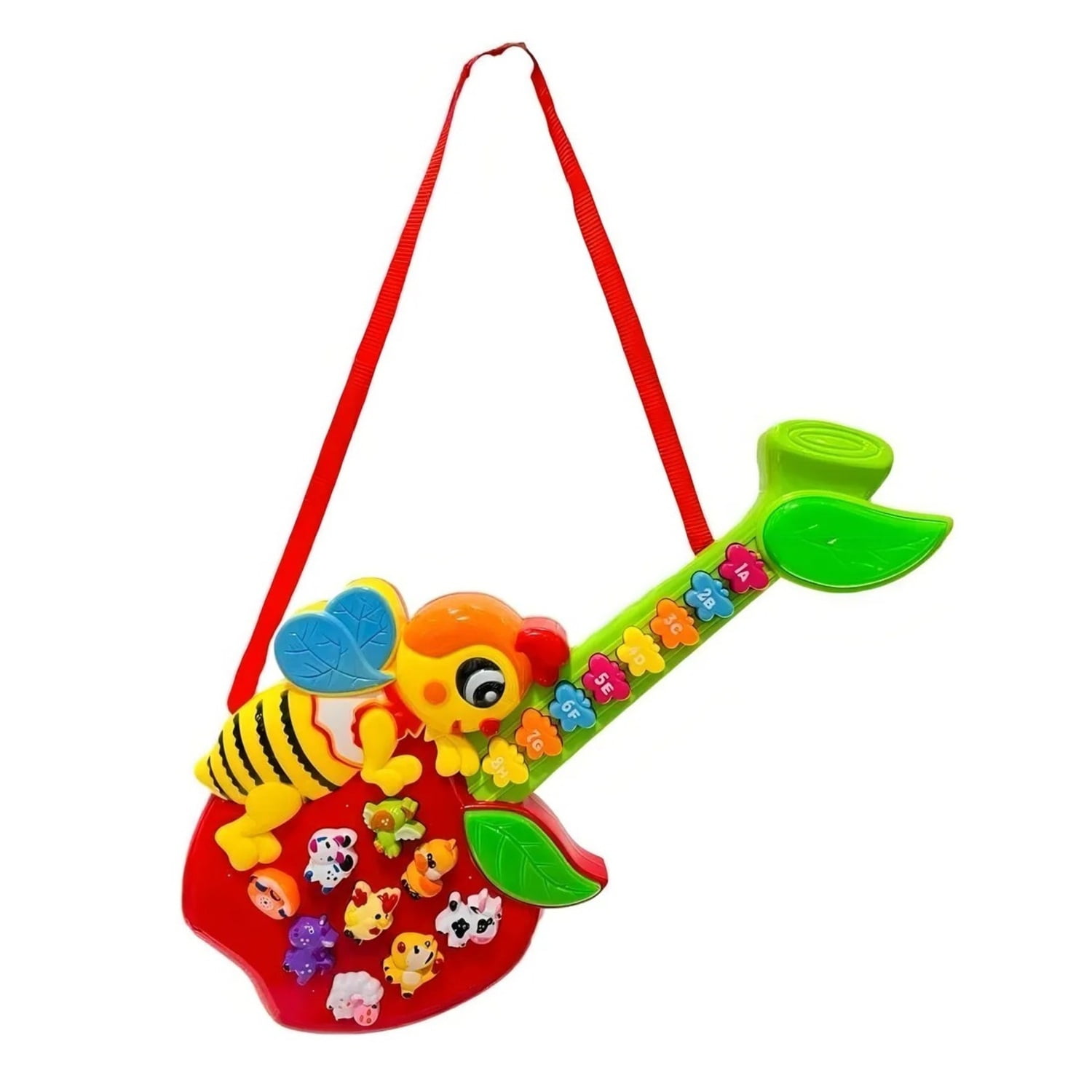 Genérico - Pack X 3 Guitarra Infantil Educativa Sons De Bichos Letras E Números