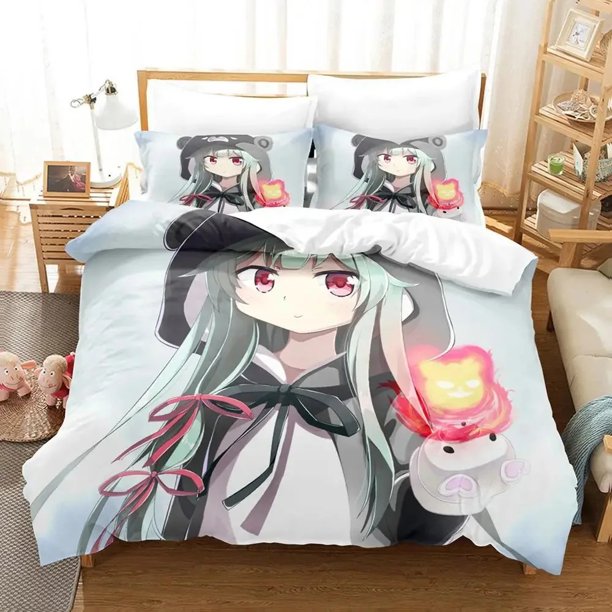 Anime Kuma Kuma Kuma Bear Bedding Set Duvet Cover Bed Set Quilt Cover Pillowcase Comforter Boys Adult