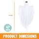 thumbnail image 5 of Joyin para colgar en Halloween, diseño de fantasmas, 2 unidades, 120 cm, luz LED, 5 of 8