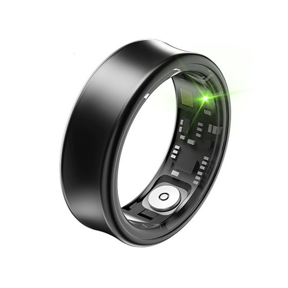 Anillo Inteligente Titanio Ia + Apple & Google Health | Color Negro Talla 11