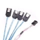thumbnail image 2 of Cable SilverStone CPS03-RE Minisas Sff-8087 (objetivo) a SATA de 7 pines (host) +banda lateral de 0,, 2 of 7