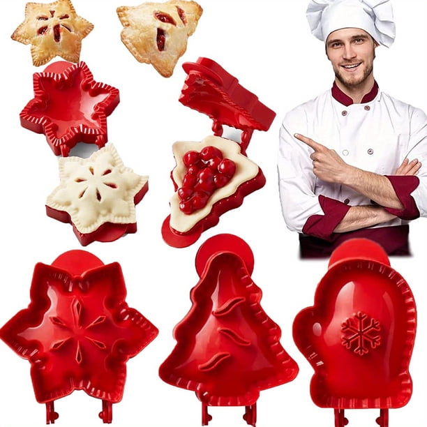 3pcs Hand Pie Molds for Halloween, Party Potlucks, and More - Includes Apple, Pumpkin, and Acorn Shapes