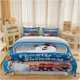 thumbnail image 1 of 3pcs Frosty the Snowman Christmas Classic Bedding Set Duvet Cover and Pillowcase Set Soft and Comfortable for All Seasons, 1 of 5