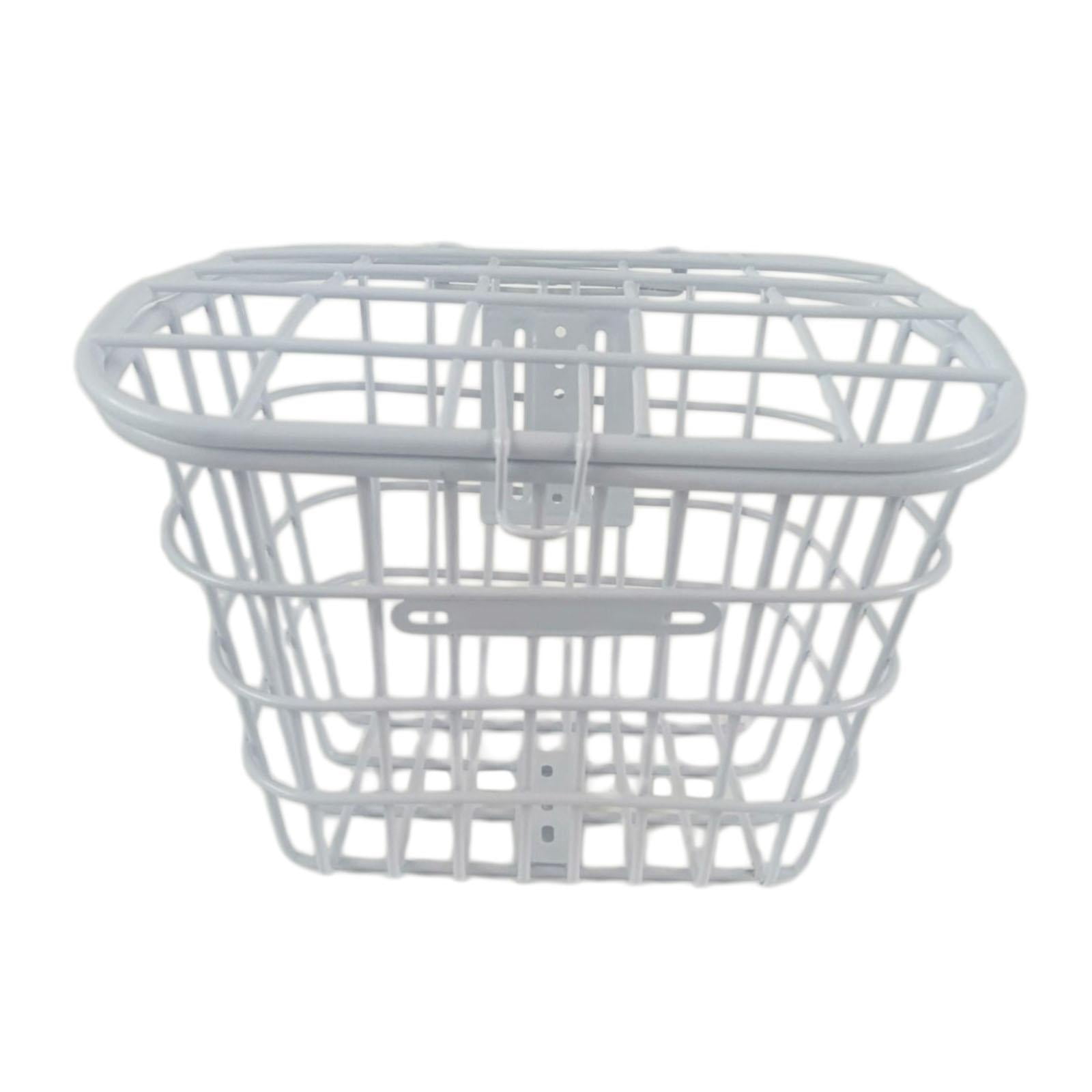 Ioensy - Cesta Para Bicicleta, Manillar Delantero De Liberación Rápida Extraíble Para Hombre, Niño, Mujer, Niña, Color Blanco