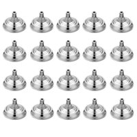 Magideal - Mini Soporte De Bandera De 20 Partes Para El Escritorio, Diámetro Del Agujero 024 Pulgadas, Accesorios, Material De Pp Para La Decoración De La Pantal Plateado