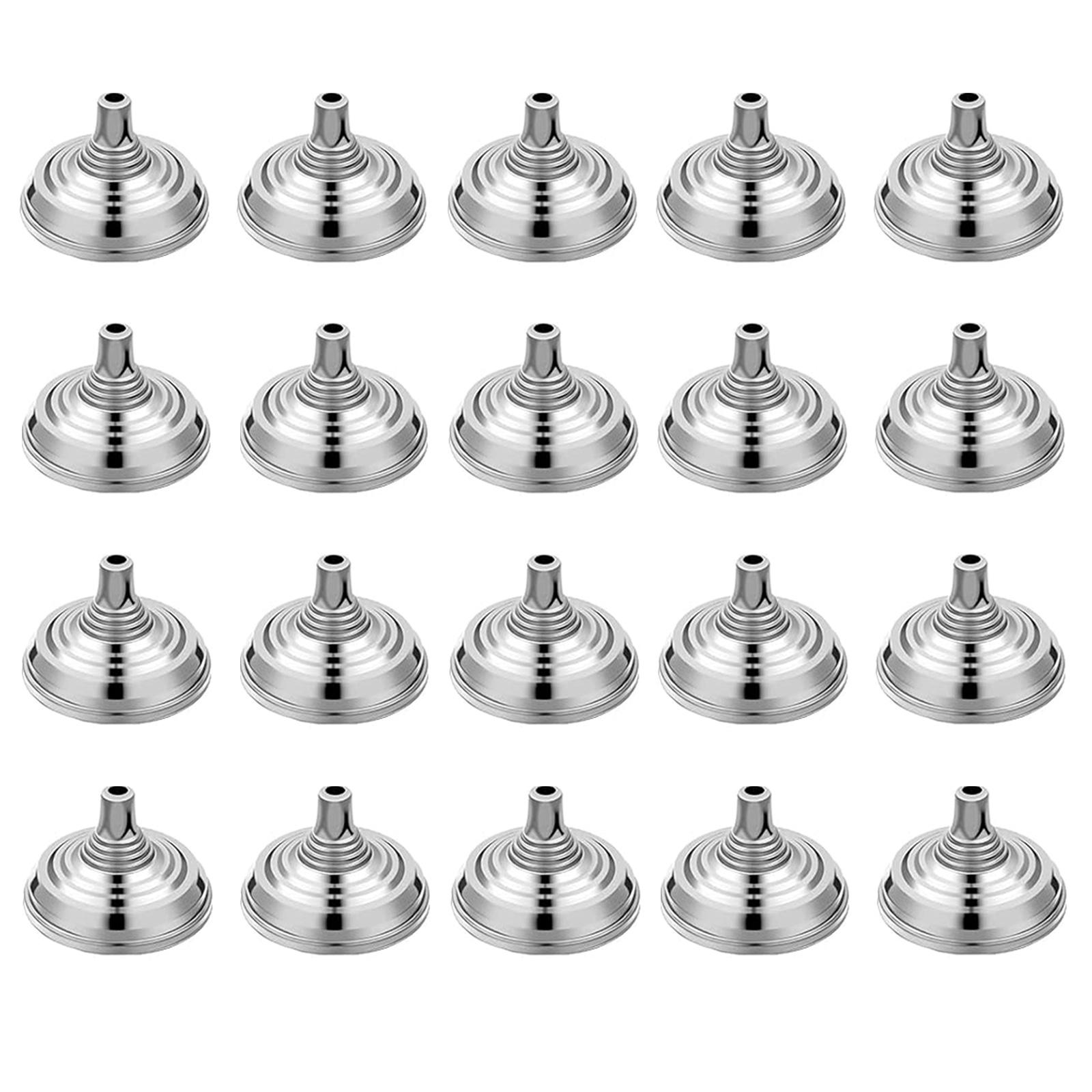 Magideal - Mini Soporte De Bandera De 20 Partes Para El Escritorio, Diámetro Del Agujero 024 Pulgadas, Accesorios, Material De Pp Para La Decoración De La Pantal Plateado