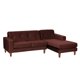 thumbnail image 2 of Sofa Chaiselong Der Salerno 3 Cuerpos Lado Derecho Tela Velvet Chocolate, 2 of 4