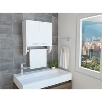 Tuhome - Botiquin 2 Puertas Bath Blanco 50X45X14,5 Cm Con Espejo