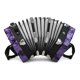 thumbnail image 1 of Acordeón Kekangerly Concertina de 20 Teclas Morado para Principiantes, 1 of 7