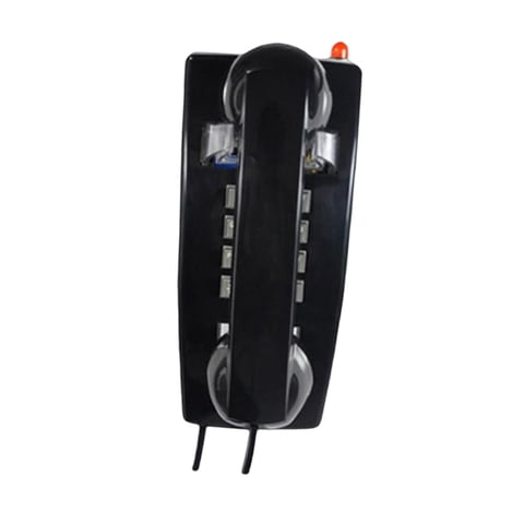 Bothyi - Teléfono De Pared Auricular Control De Volumen Teléfono De Pared Para Sala De Estar Oficina Negro