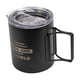 thumbnail image 3 of Taza de camping de metal, taza de camping de doble pared con aislamiento al vacío, taza para agua, té, café, taza para exteriores para viajes turístic Negro, 3 of 5