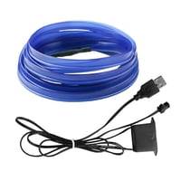 Ioensy - Tira De Luces Led Para Coche, Interior Azul, Para Coche, Camión, Suv, Decoraciones De Jardín