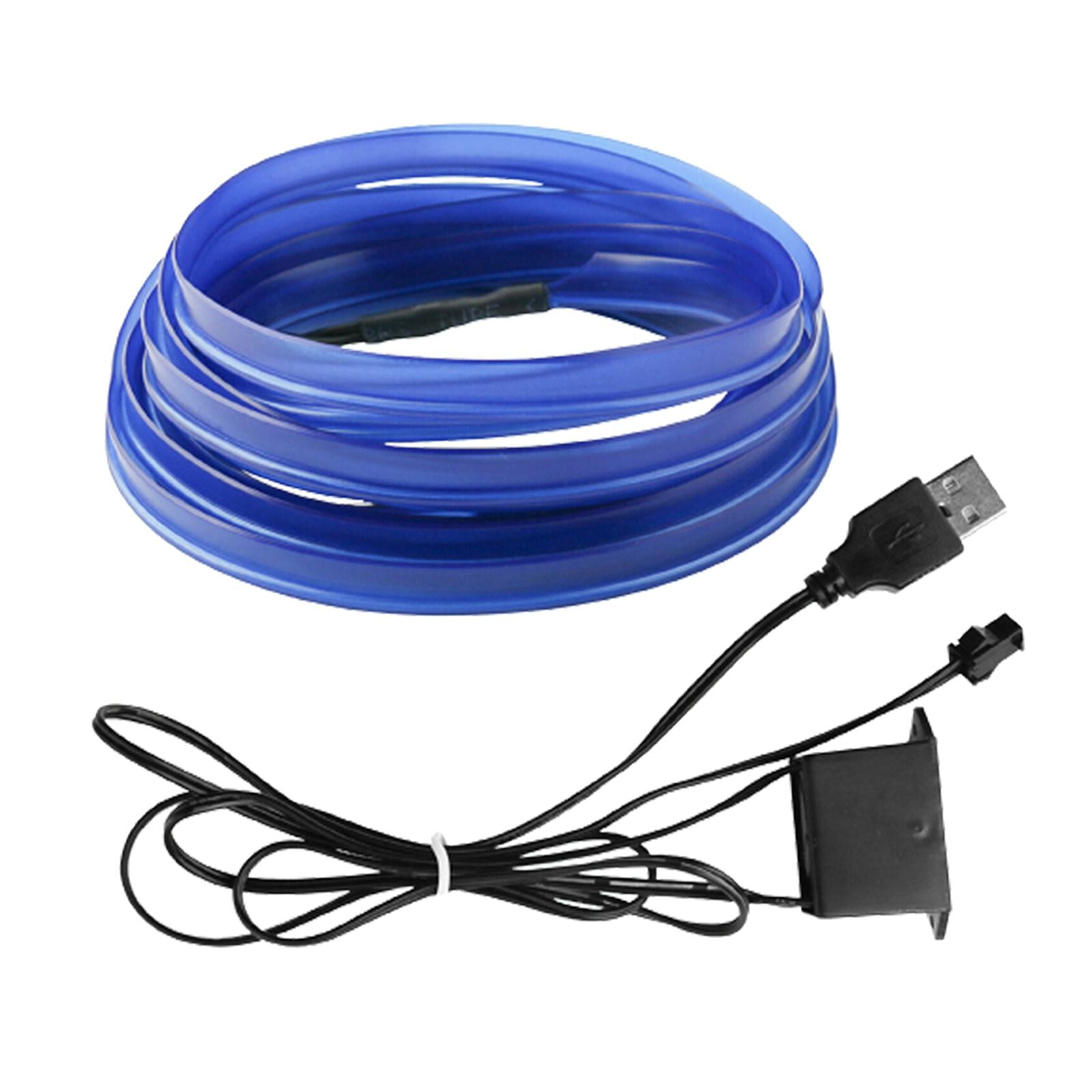 Ioensy - Tira De Luces Led Para Coche, Interior Azul, Para Coche, Camión, Suv, Decoraciones De Jardín