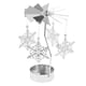 thumbnail image 3 of decoración de navidad vela giratoria té luz titular candelabro copo de nieve, 3 of 5