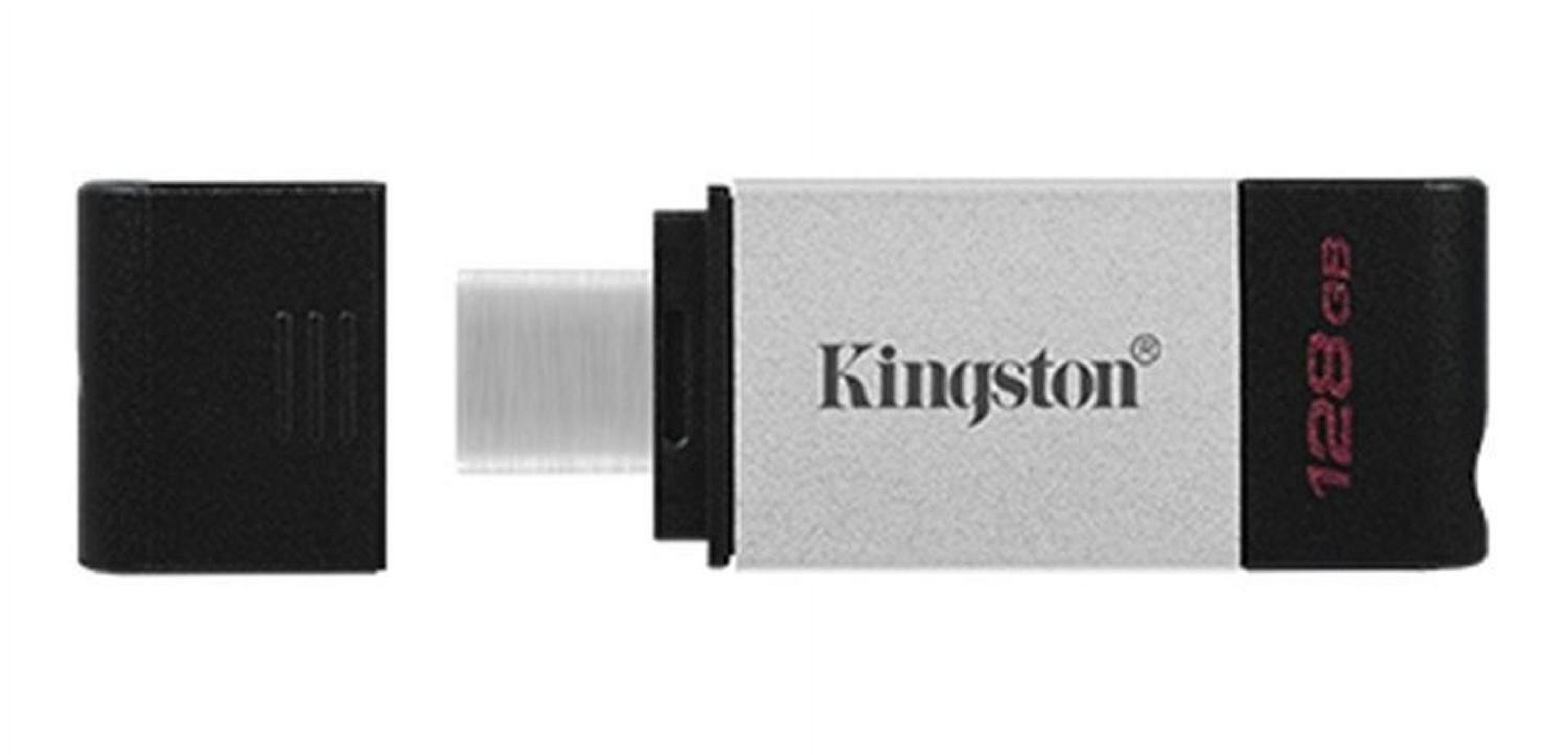 Pendrive Kingston 128Gb Datatraveler 80 - Usb Tipo C - Dt80 Plateado
