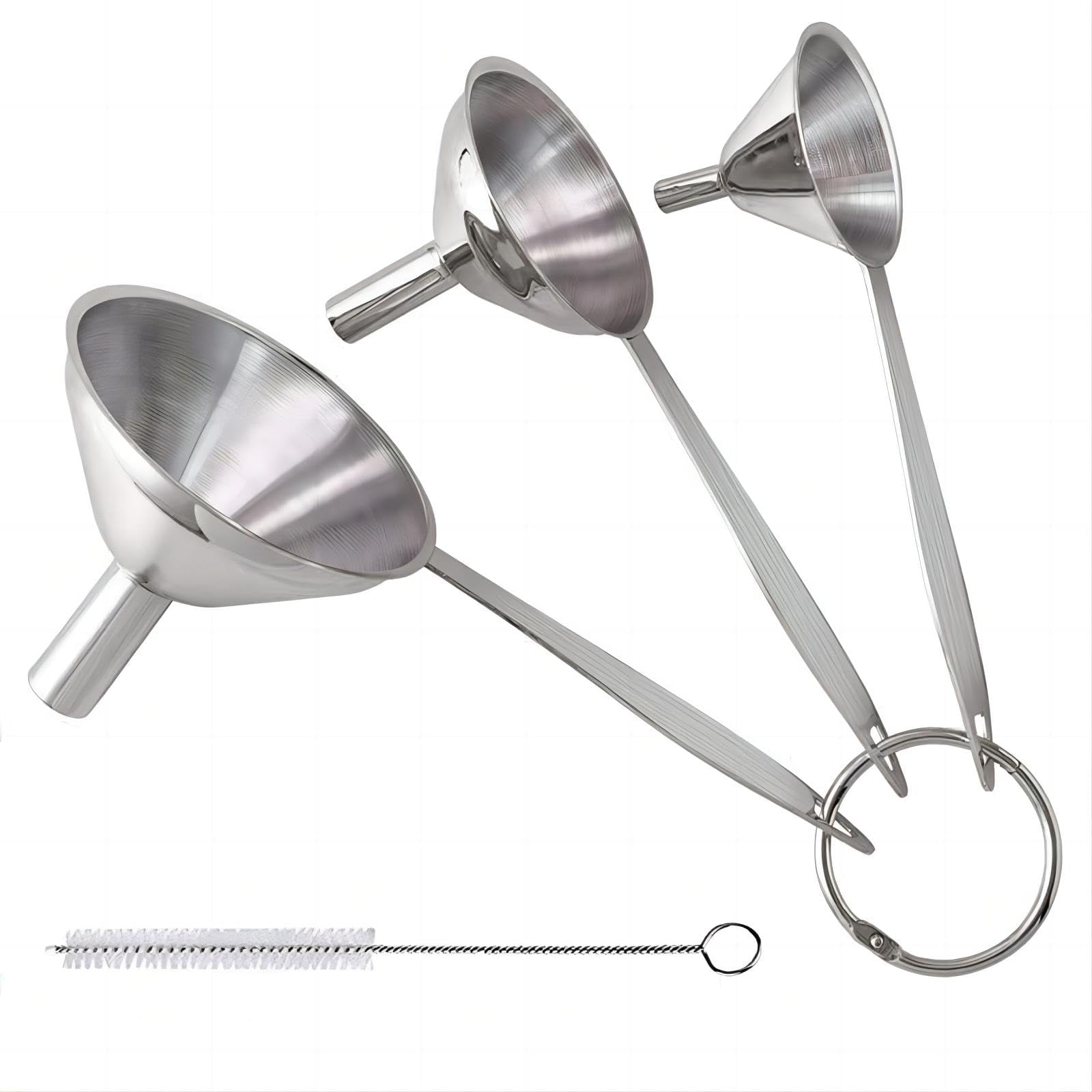 Set De Embudos Yevior 3 En 1 De Acero Inoxidable Para Cocina