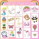 thumbnail image 4 of Juego de sellos y pegatinas YOYTOO de madera con unicornio para niños de 4 a 10 años, 4 of 7