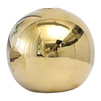 Magideal - De Cerámica Galvanizada Dorada Plantas Florero Decoración Para Flores Artificiales, Plantas Arreglo Floral Hecho Simple , Metro 11X10.5Cm