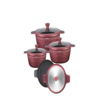 Genérico - Set De Ollas De Cocina 7 Piezas Morado