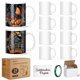 thumbnail image 1 of Juego de 24 tazas de sublimación Dmsky 330 ml con cinta y papel, 1 of 6