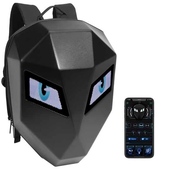 Mochila Led Led Knight Hard Shell Con Pantalla Programable