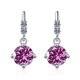 thumbnail image 3 of Moissanite Aretes Colgantes 2cttw Color D Claridad VVS1 Corte Redondo Moissanite Earrings Aretes de Diamante de Plata Esterlina 925 para Mujer Colgantes con Certificado, 3 of 9