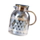 thumbnail image 5 of Jarra de agua de vidrio, jarra de agua fría y caliente, reutilizable con mango de vidrio, jarra para nevera fácil de limpiar, jarra para agua, leche y 1800ml, 5 of 7