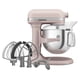 thumbnail image 3 of Batidora de pie KitchenAid de 7 cuartos de galón con forma de pluma, color rosa, 3 of 3