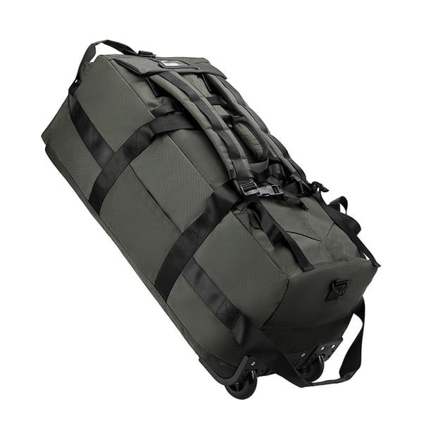 Bolso De Lona De Ruedas Bolsita De Viaje De Transporte Grande Para La Playa De Picnic Acampando Verde