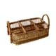 thumbnail image 2 of Cesta para utensilios, soporte para cubiertos, organizador portátil de cubiertos de ratán de bambú, soporte para utensilios para picnic, fiesta, encim 6 cuadrícula, 2 of 5