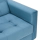 thumbnail image 3 of Sofa Retro 1 Cuerpo Felpa Azul Petroleo, 3 of 6