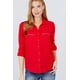 thumbnail image 4 of Blusa Tejida con Bolsillo y Detalle de Cremallera y Mangas Enrollables 3/4, 4 of 22