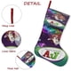 thumbnail image 5 of Hey AJ Tema: Calcetines de Navidad, fino lino blanco para colgar en escaleras y chimenea, decoración navideña para el hogar, regalo de Navidad. 45cm × 32cm, 5 of 5