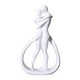 thumbnail image 2 of Escultura De Los Amantes De La Estatua De La Pareja Para La Decoración Del Hogar Del Gabinete De Entrada De La Mesa Blanco, 2 of 3
