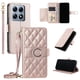 thumbnail image 5 of Funda tipo billetera FOXDOCK para Xiaomi 14T Pro – Tapa abatible con correa para mujer, 5 of 5