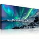 thumbnail image 3 of 1pc, Farmhouse Wall Decor For Living Room Canvas Wall Art For Bedroom Blue Aurora Scenery Paintings Modern Bathroom Canvas Art Print Office Pictures For Home Kitchen Wall Decorations Artwork No Frame, 3 of 3