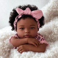 Muñeca Reborn Babeside Black Girl De 50 Cm Con Kit De Alimentación Para Mayores De 3